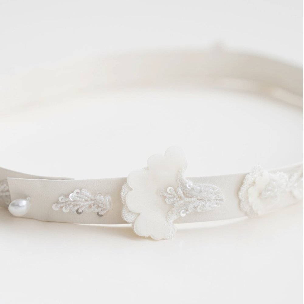 BRAND NEW Alexandra Grecco Zinnia Bridal Belt  - Bridal Size 6 - NEVER WORN